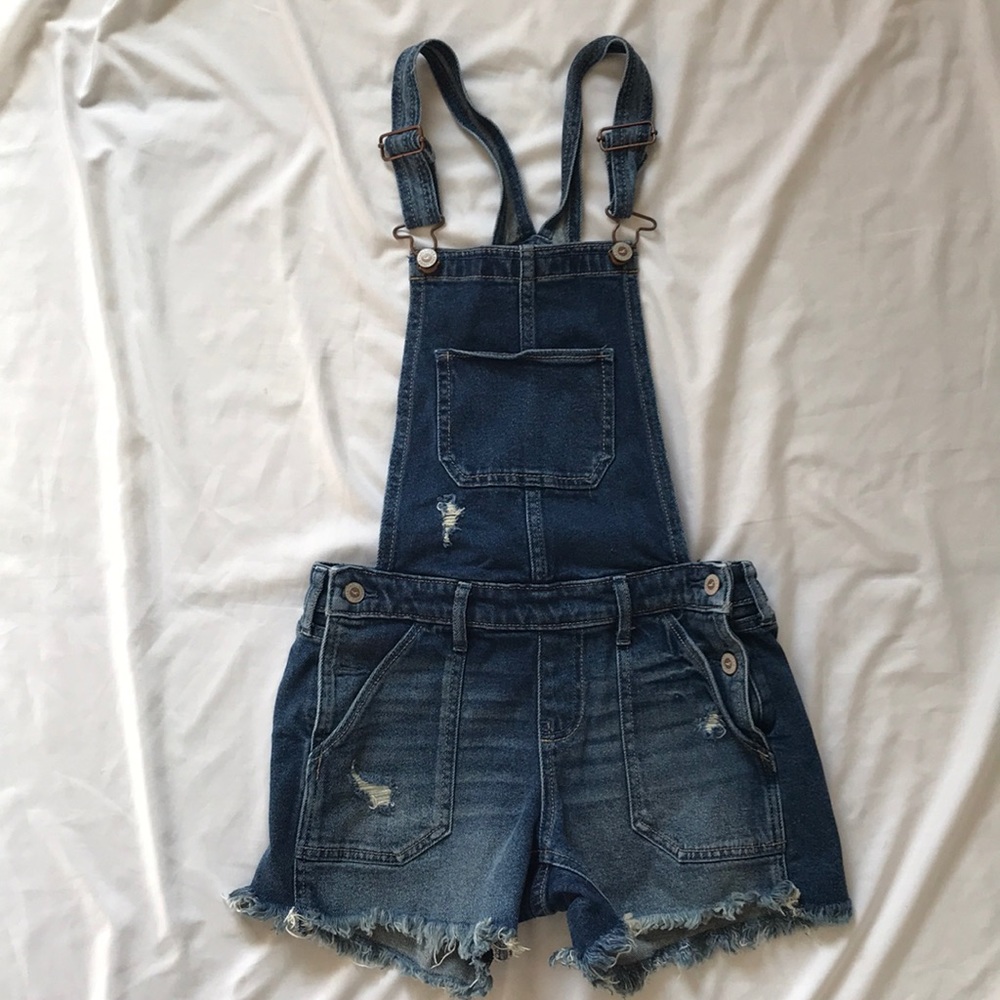 Hollister denim overalls